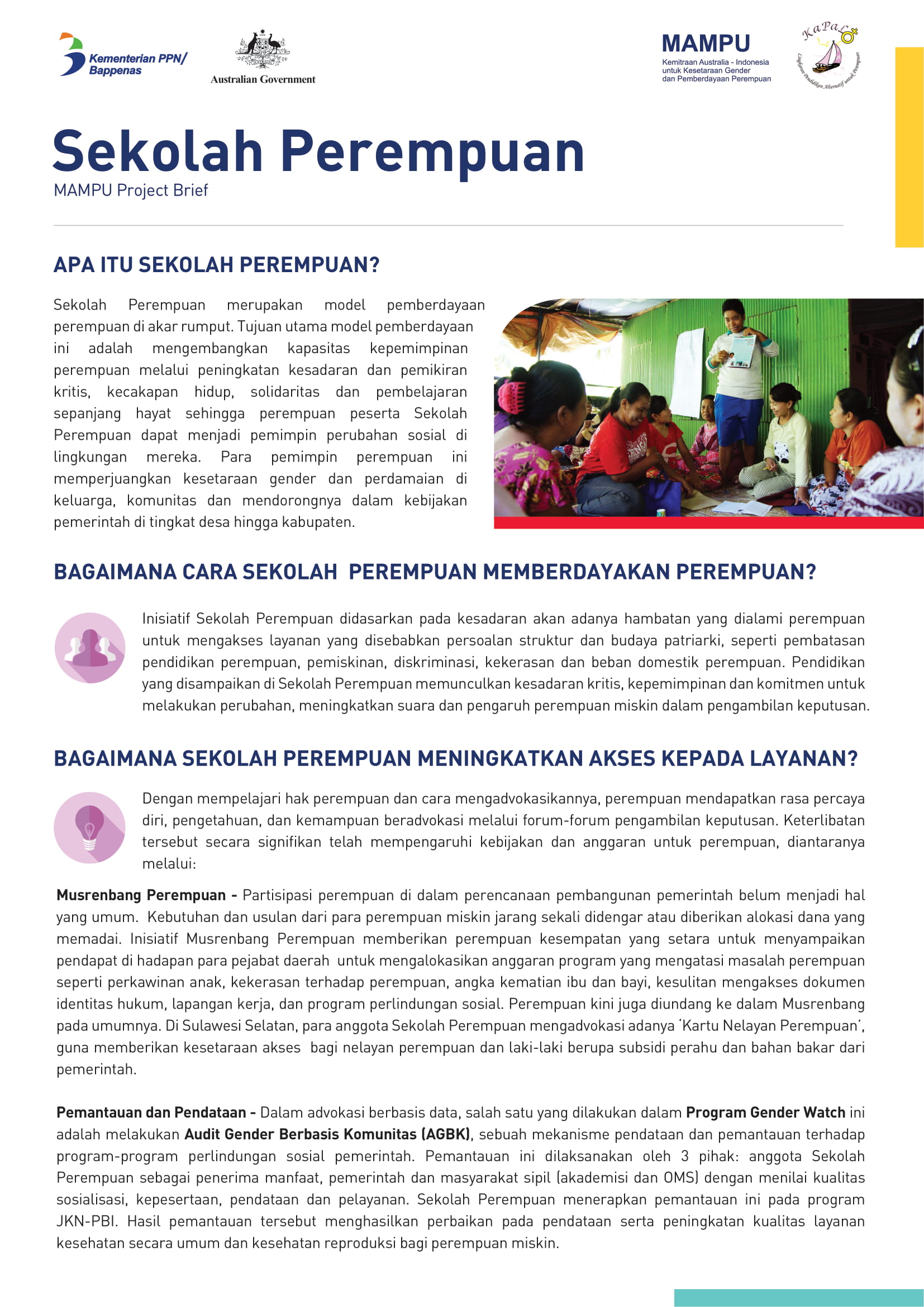 Project Brief: Sekolah Perempuan