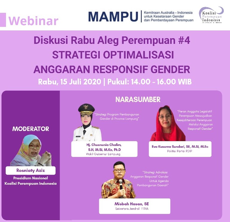 Mitra MAMPU Adakan Seri Pelatihan Penguatan Anggota Legislatif Perempuan